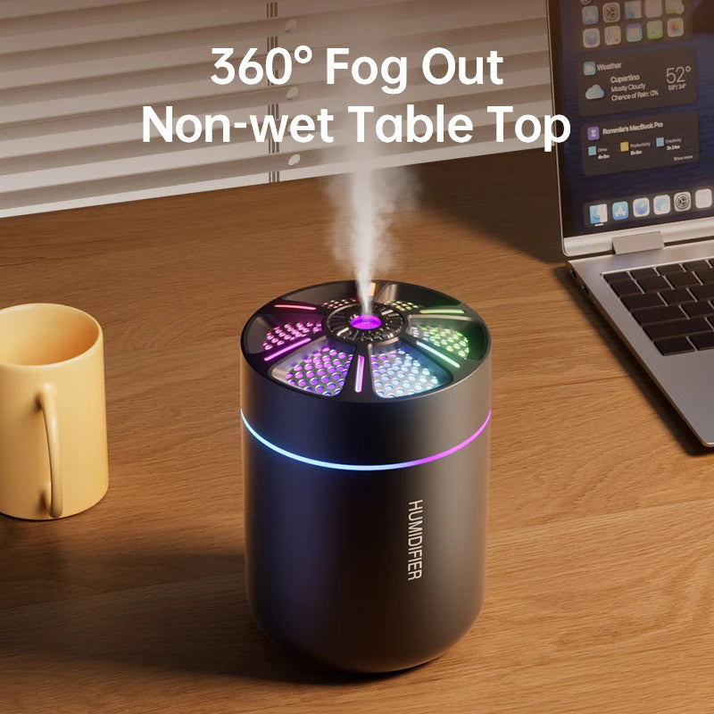 180ml Portable Ultrasonic Air Humidifier and Aroma Diffuser