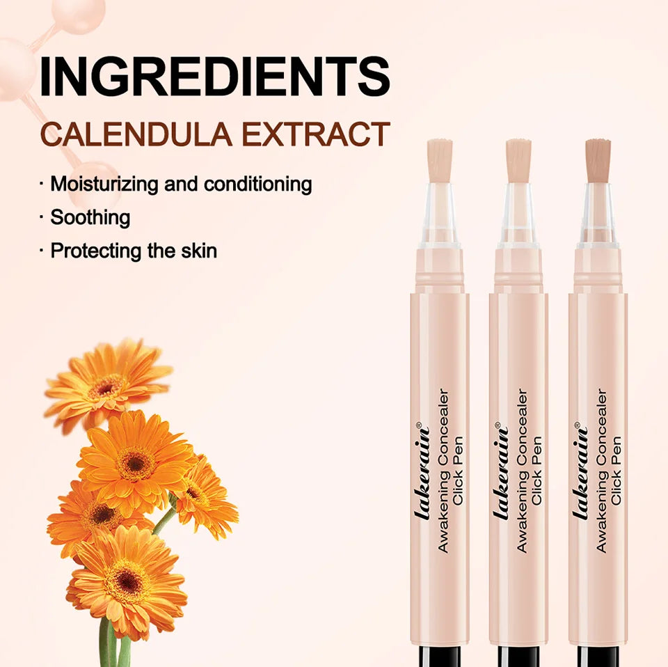 Waterproof Concealer Click Pen for Brightening and Full Coverage - 14