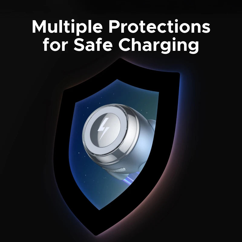 2-in-1 Qi2 Magnetic Wireless Charger for Phones and Earbuds