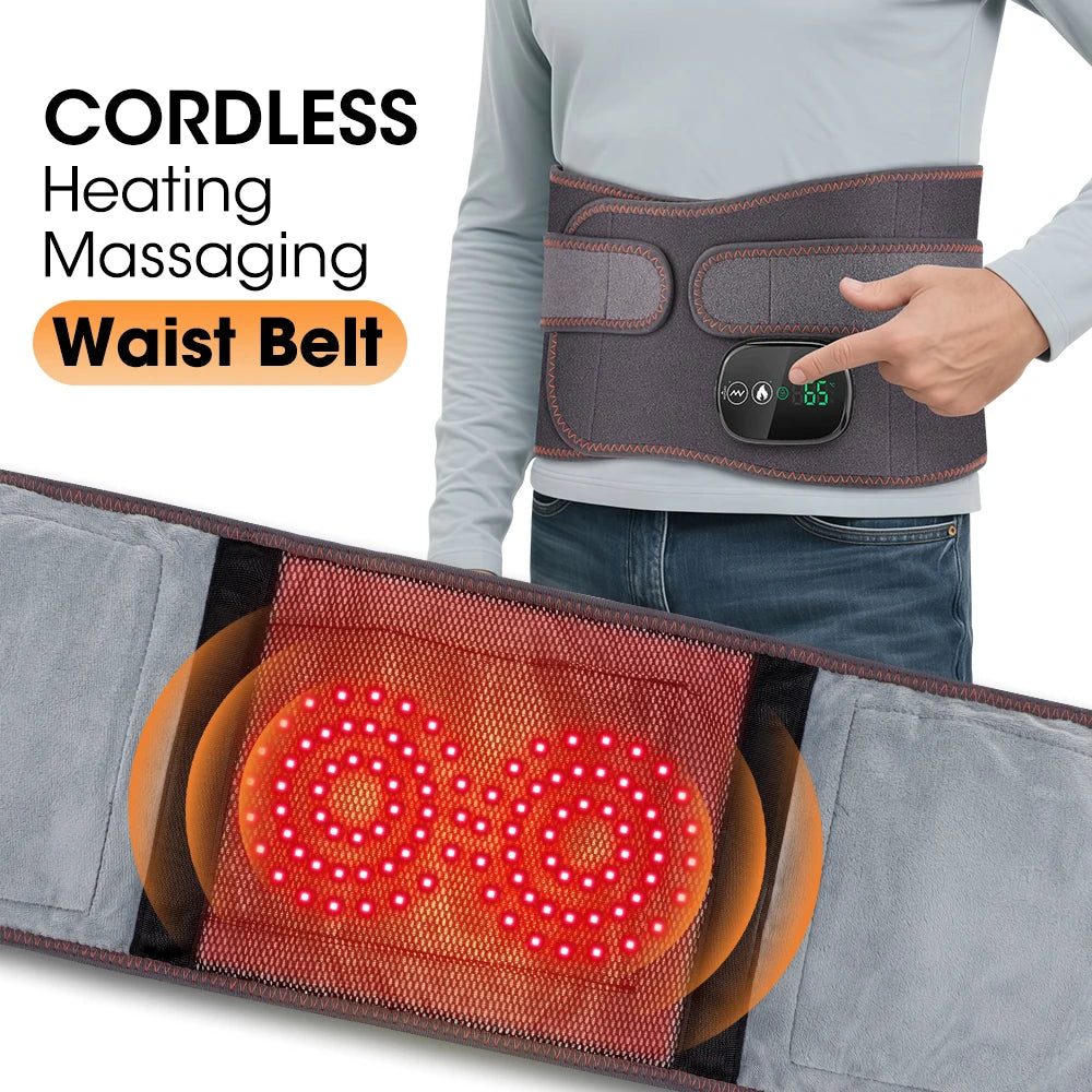 Cordless Heated Vibration Waist Massage Belt