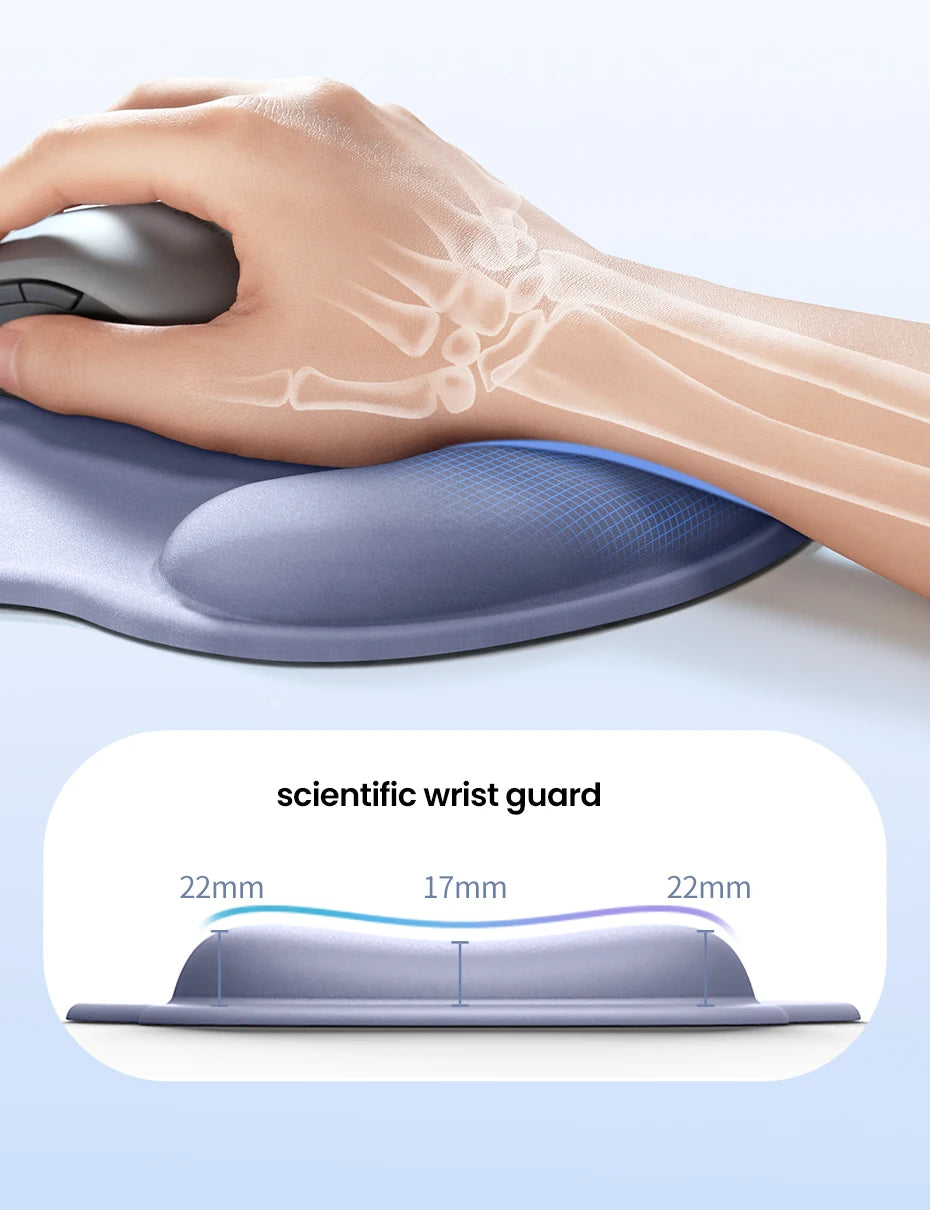 Ergonomic Memory Foam Mouse Pad with Wrist Support