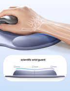 Ergonomic Memory Foam Mouse Pad with Wrist Support