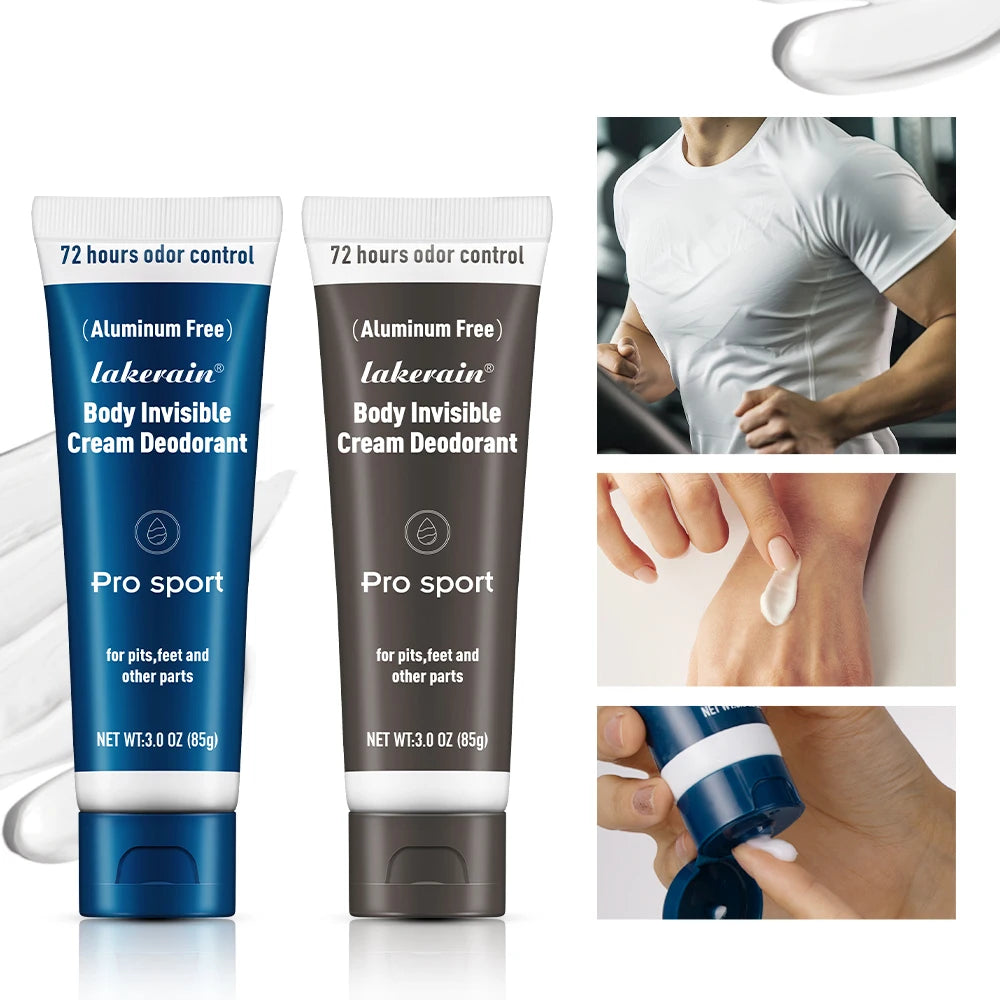 All-Over Invisible Cream Deodorant for 72-Hour Odor Protection