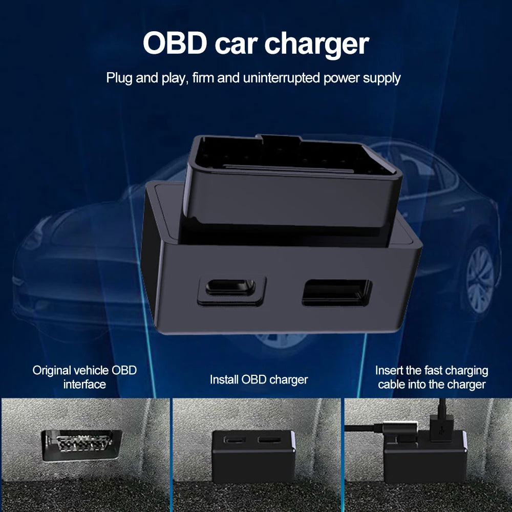 48W OBD Port Fast Charger for Tesla Model 3 Y X S - 10