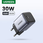 30W GaN USB-C Fast Wall Charger for Smartphones and Tablets