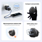 Universal Travel Power Adapter for International EU US UK Outlets