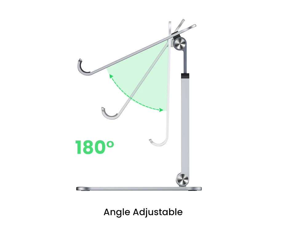 Adjustable Aluminum Desktop Tablet and Phone Stand - 16