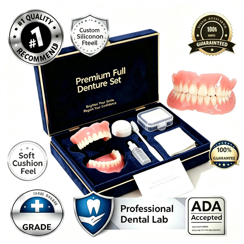 All-in-One Full Mouth Denture and Cleaning Care Kit
