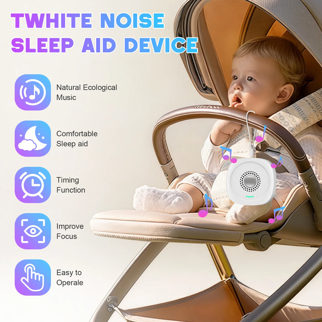 Portable White Noise Sound Machine for Baby and Adult Sleep