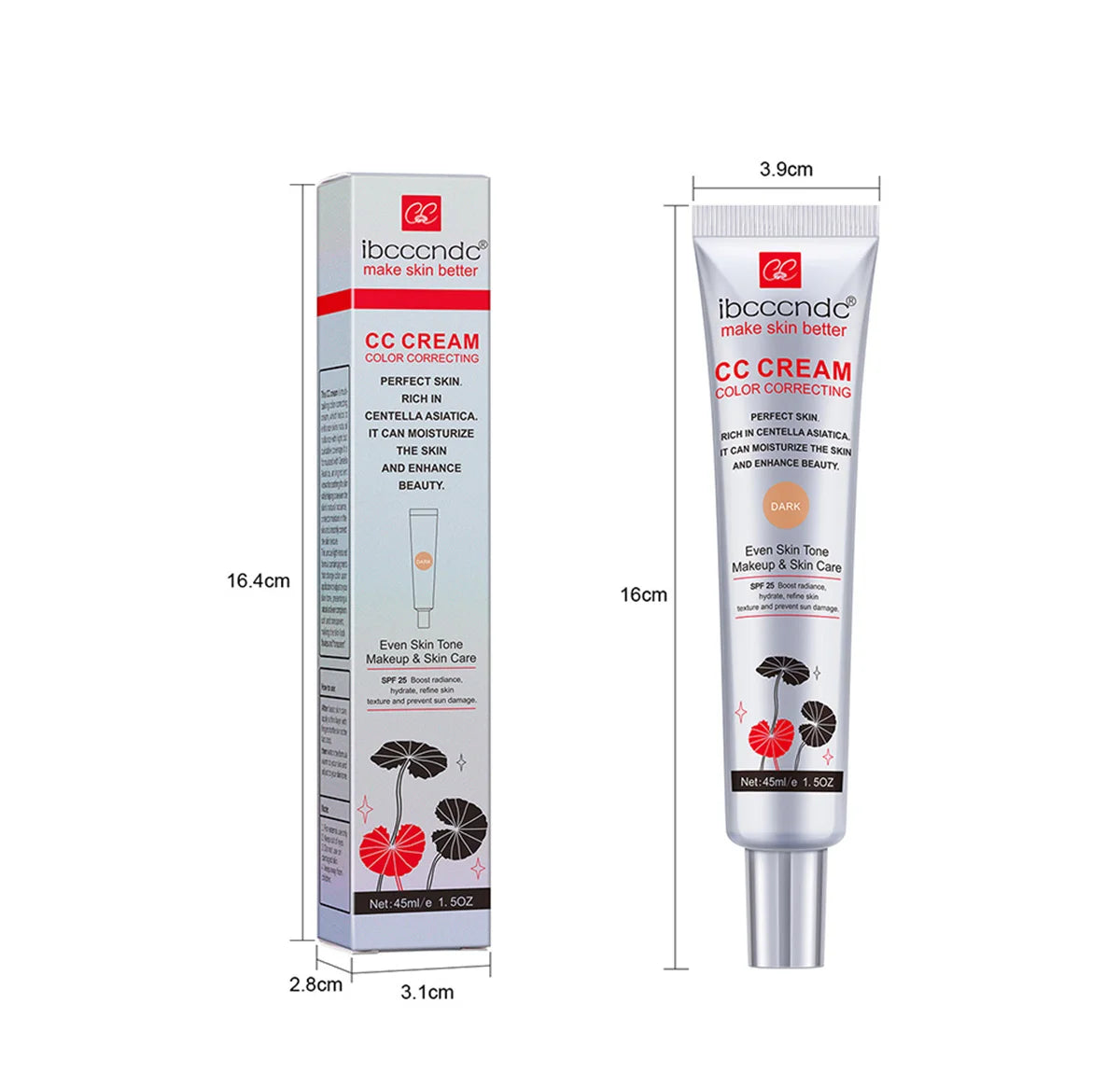 Color Correcting CC Cream and Sunscreen Blush Stick Duo Set
