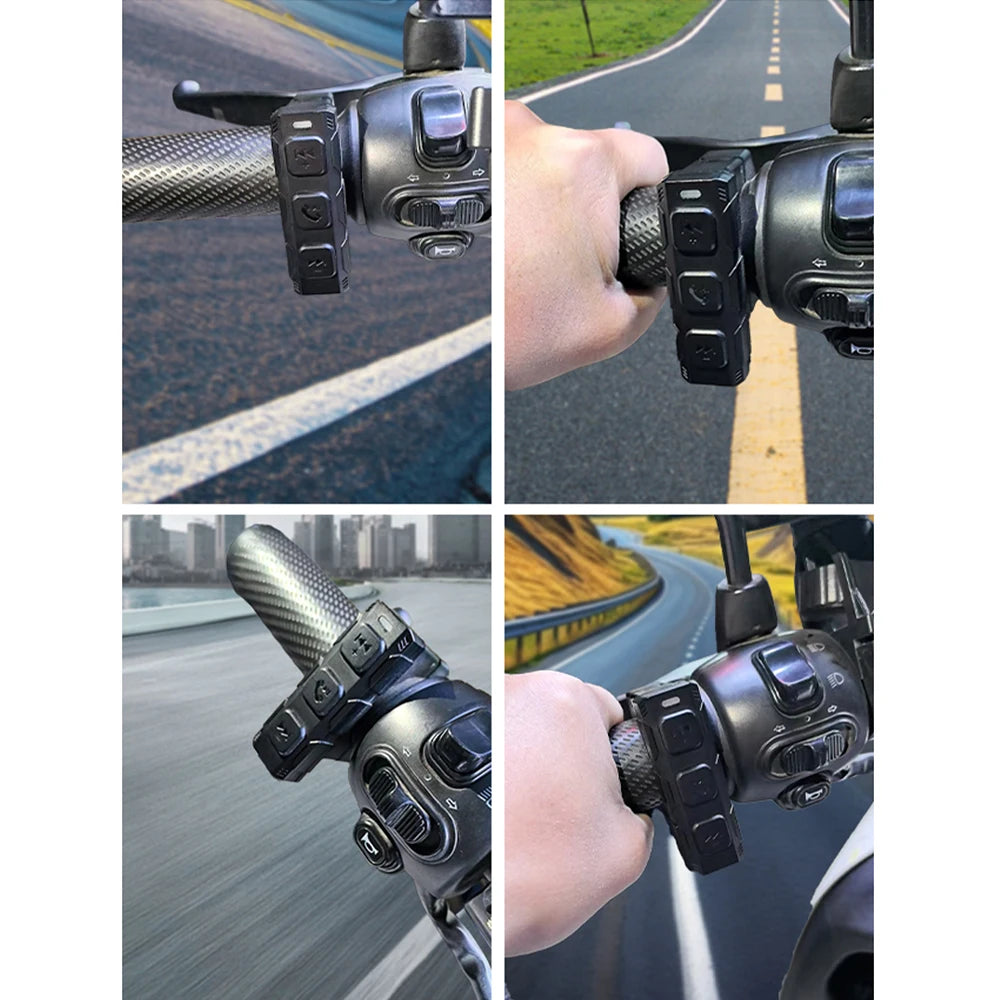 Bluetooth 5.3 Handlebar Media Remote for Motorcycles - 14