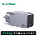 100W GaN Fast USB-C Wall Charger for Laptops and Smartphones