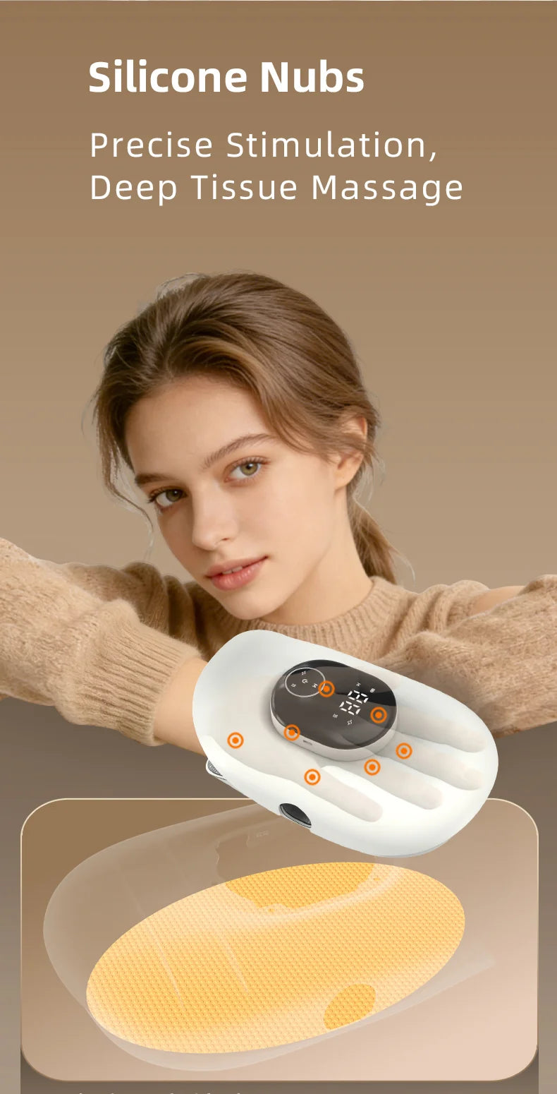Cordless Hand and Finger Massager with Kneading and Air Compression