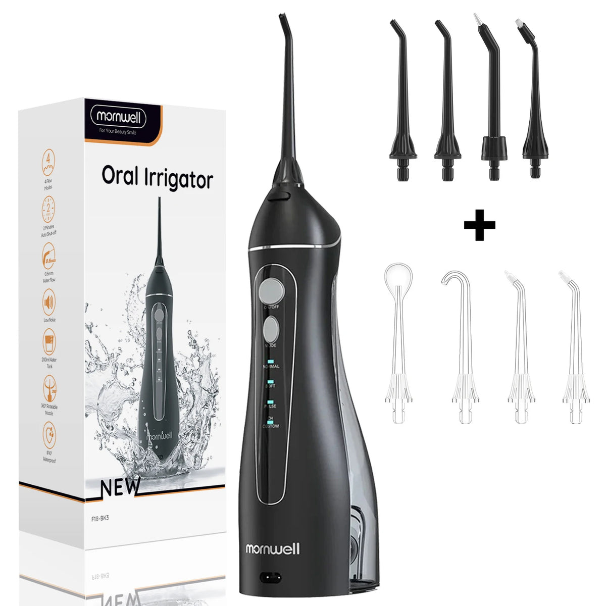 Portable Rechargeable Water Flosser for Oral Care