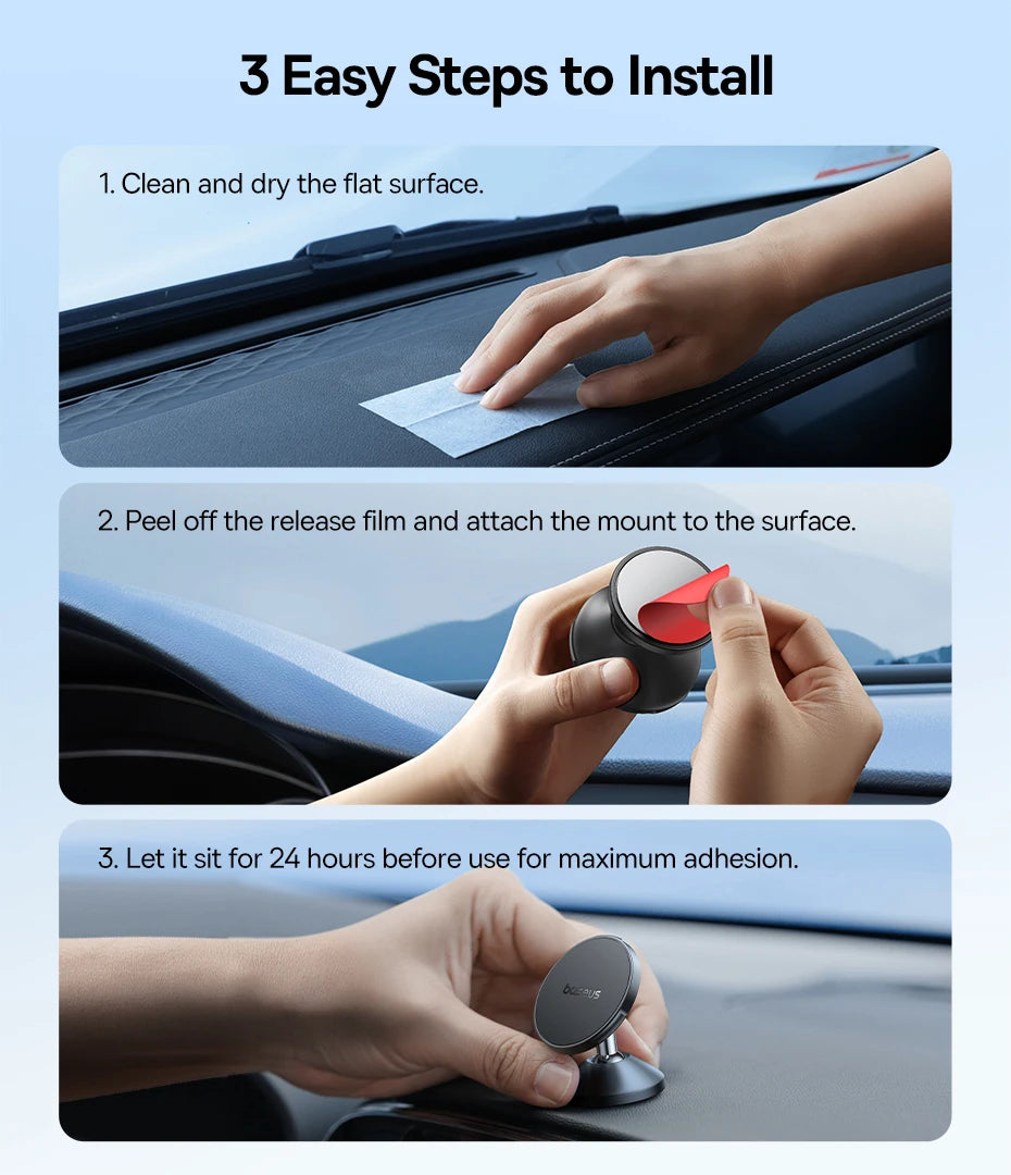 Magnetic Dashboard Car Phone Holder with Full Rotation