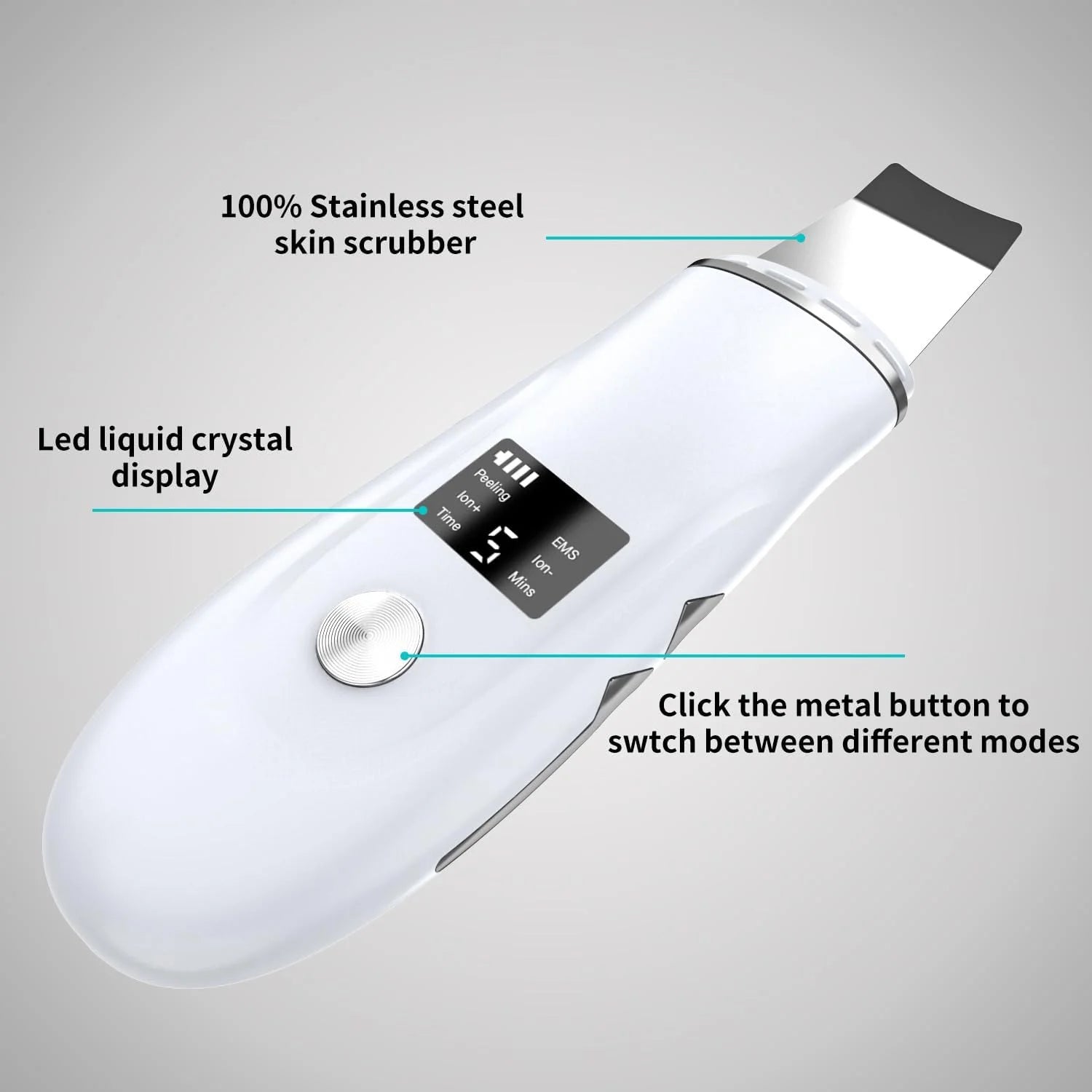 Ultrasonic Facial Skin Scrubber and Pore Cleanser - 2