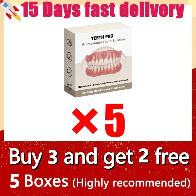 Comfortable Silicone Cosmetic Teeth for a Brighter Smile