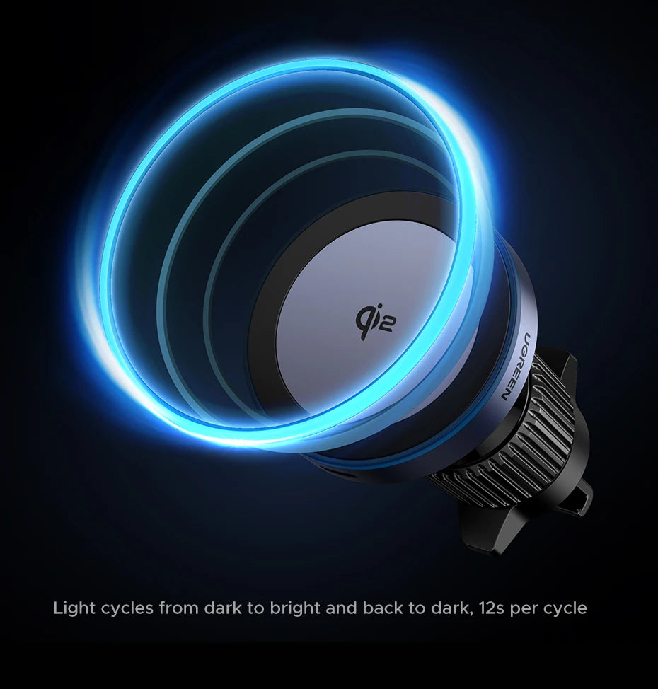 15W Qi2 Magnetic Wireless Car Charger for iPhone