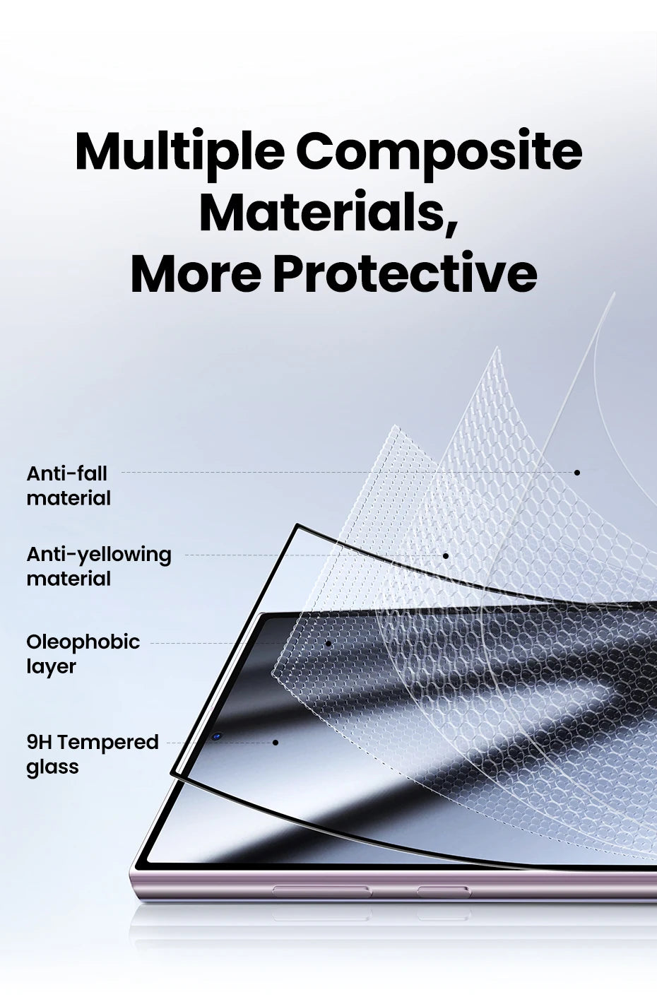 Tempered Glass Screen Protector for Samsung Galaxy S24 and S25 Ultra