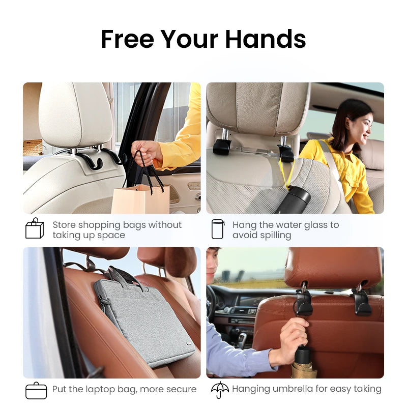 Adjustable Car Backseat Headrest Storage Hook - 6