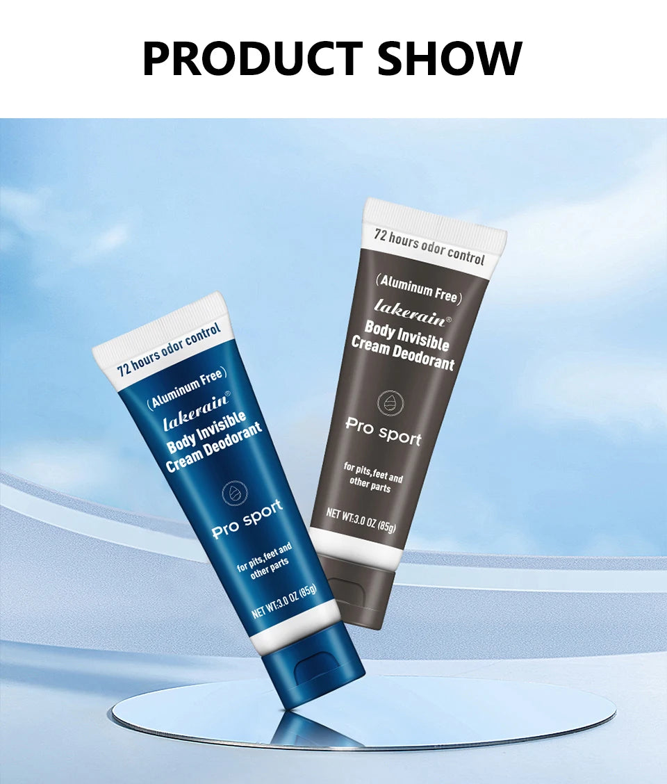 All-Over Invisible Cream Deodorant for 72-Hour Odor Protection