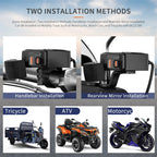 Motorcycle 100W Bidirectional USB Charger with Voltmeter and Switch