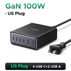 65W GaN 5-Port USB-C Desktop Fast Charger