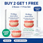 Adjustable Cosmetic Denture and Cleaning Care Kit