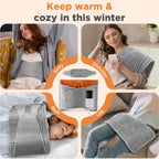 Heated Waist and Abdomen Wrap with Hand Pockets