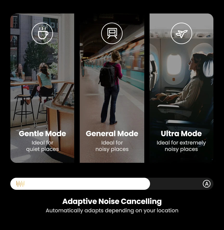 Wireless Noise Cancelling Headphones with Bluetooth 5.4 and 75H Battery - 11