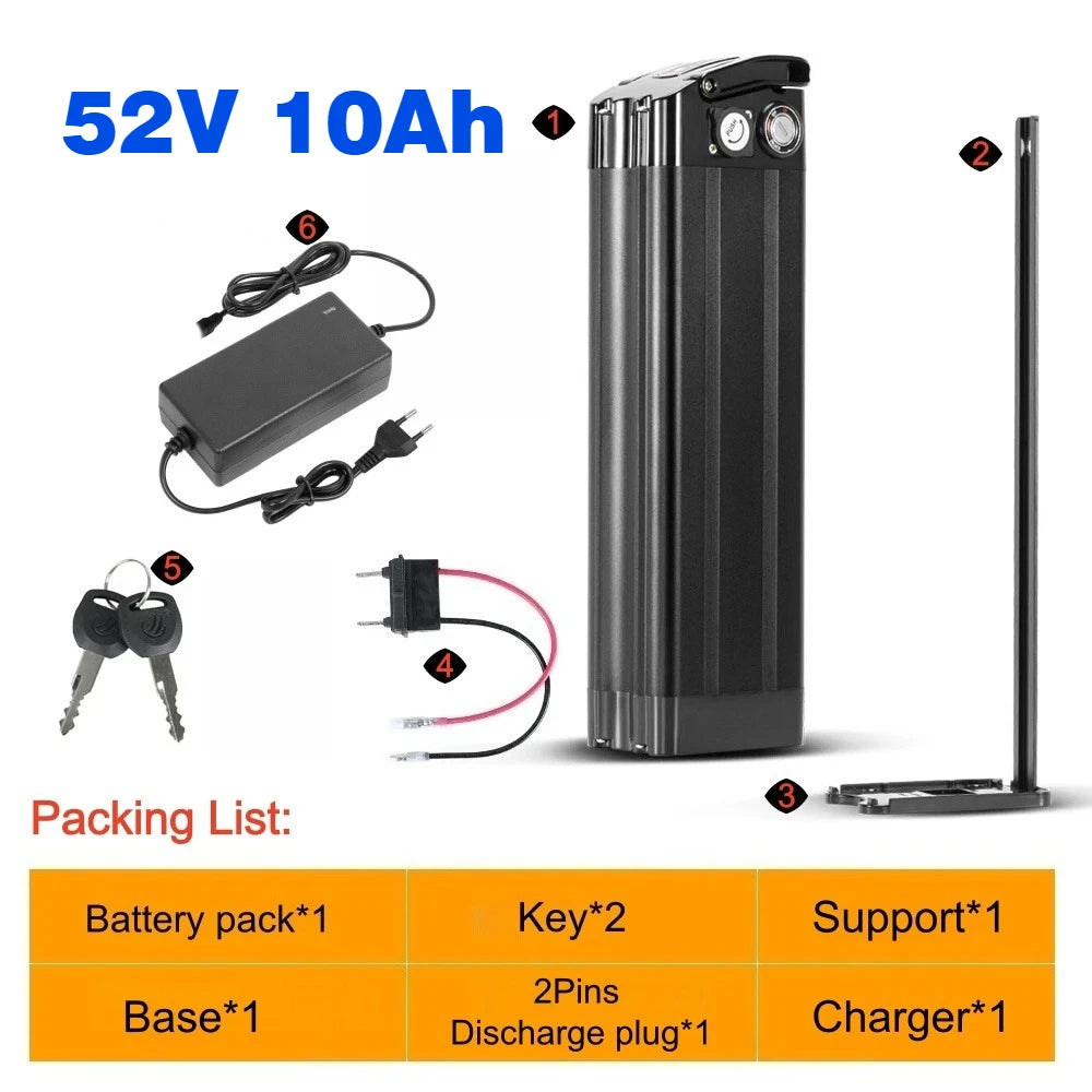 Silver Fish Lithium Battery Pack for Folding Electric Bikes - 24