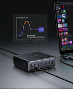 200W GaN 8-in-1 Desktop Fast Charging Station