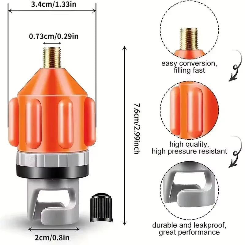 Inflatable SUP Board and Kayak Air Valve Adapter - 7