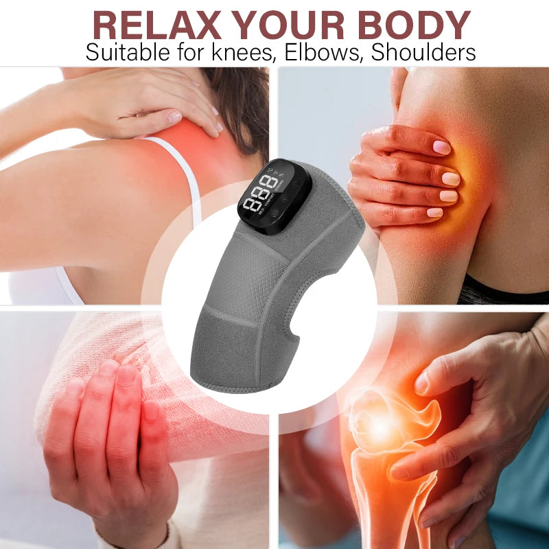 3-in-1 Cordless Vibration Knee, Shoulder and Elbow Massager - 10