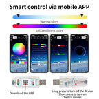 RGB LED Interior Car Ambient Light Strip Kit with App Control