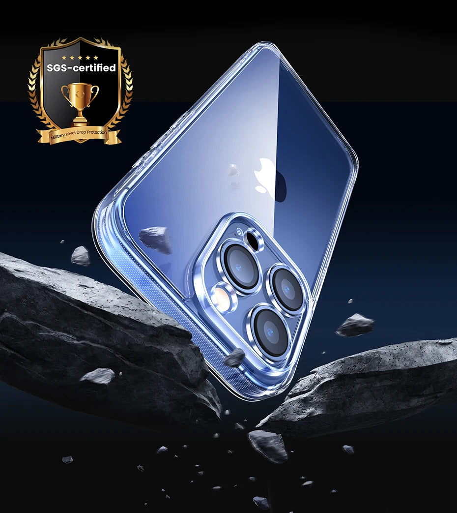 Shockproof Crystal Clear Protective Case for iPhone Series