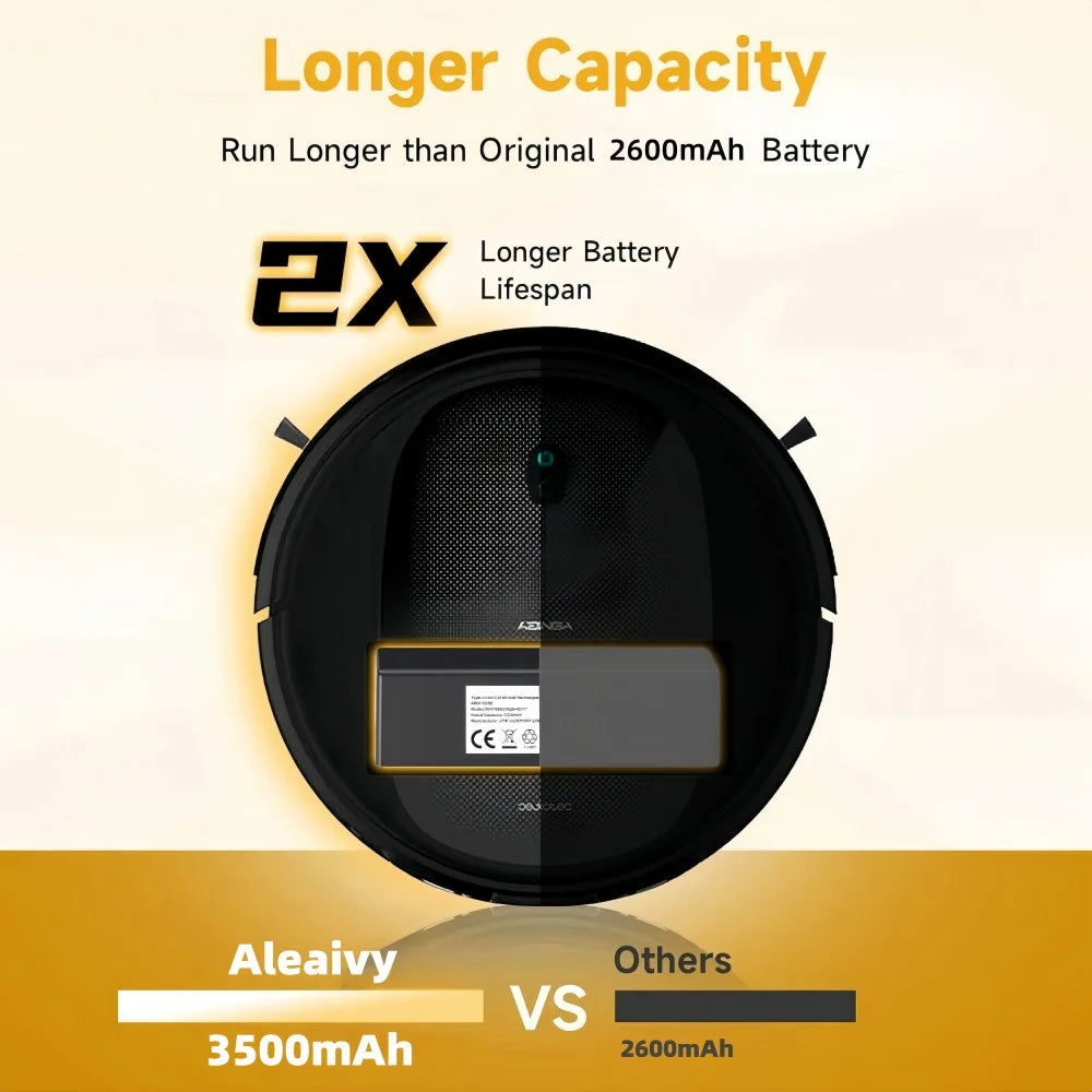 Replacement Lithium-Ion Battery for Robot Vacuum Cleaners
