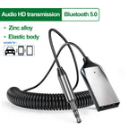 Bluetooth 5.0 AUX Audio Receiver Transmitter USB to 3.5mm Jack Adapter