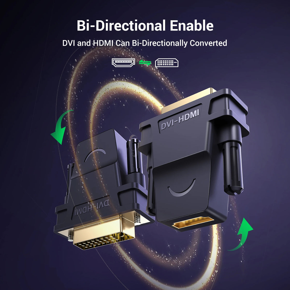 Bidirectional DVI to HDMI Adapter Converter