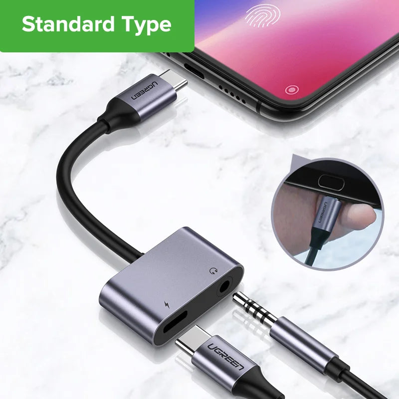 USB-C to 3.5mm Headphone and Charging Adapter