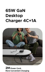 65W GaN 5-Port USB-C Desktop Fast Charger