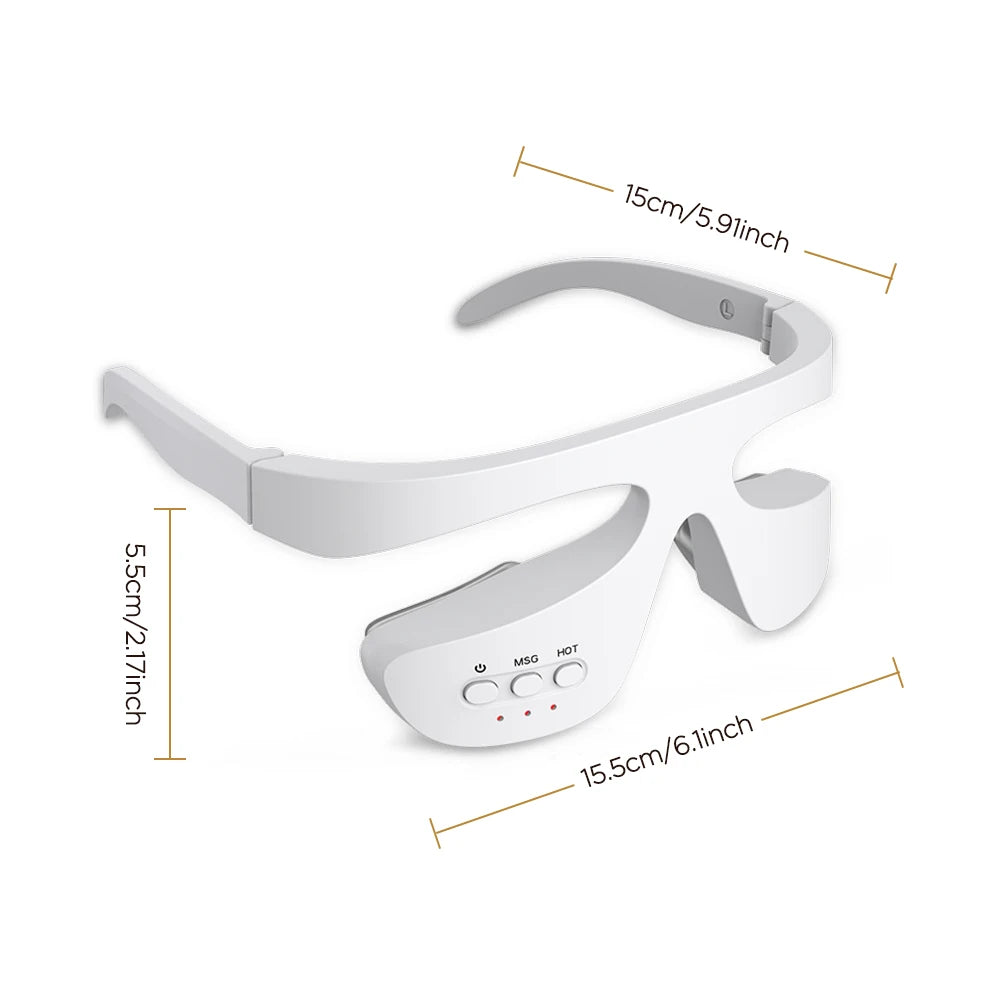 3D LED Red Light Therapy Eye Massager for Fatigue and Dark Circles