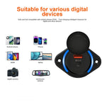 Dual Port USB PD and QC3.0 Power Socket for 12V 24V Vehicles