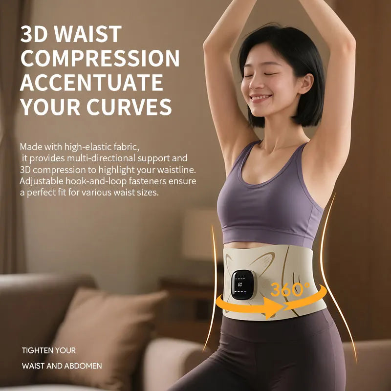 Electric Waist Pulse Massager for Abdominal Toning and Relaxation - 4