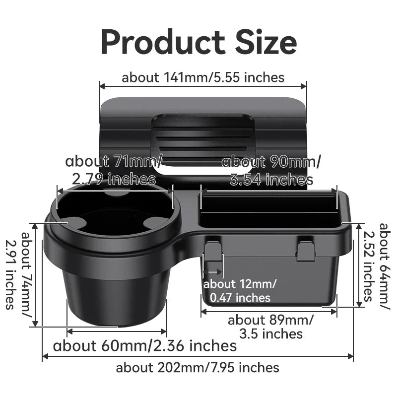 Car Window Hanging Cup Holder and Phone Organizer