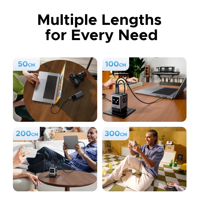 240W USB-C Fast Charging Cable with Real-Time Digital Display - 6