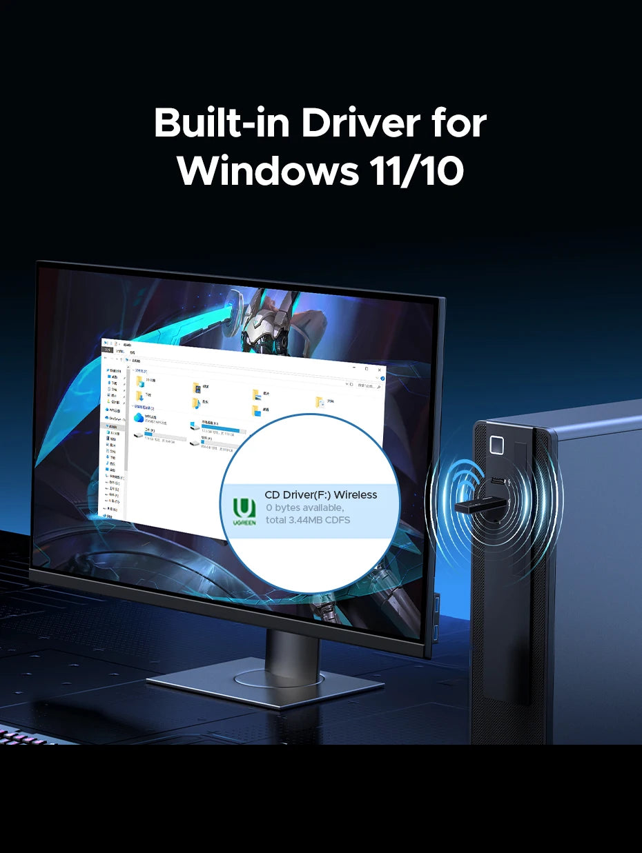 AX1800 WiFi 6 Dual-Band USB 3.0 Adapter for PC and Laptop