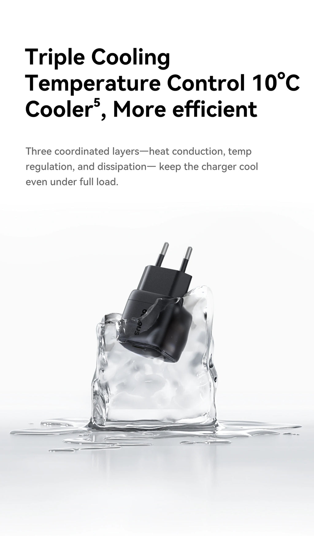100W GaN USB-C Fast Charger for Laptops and Smartphones