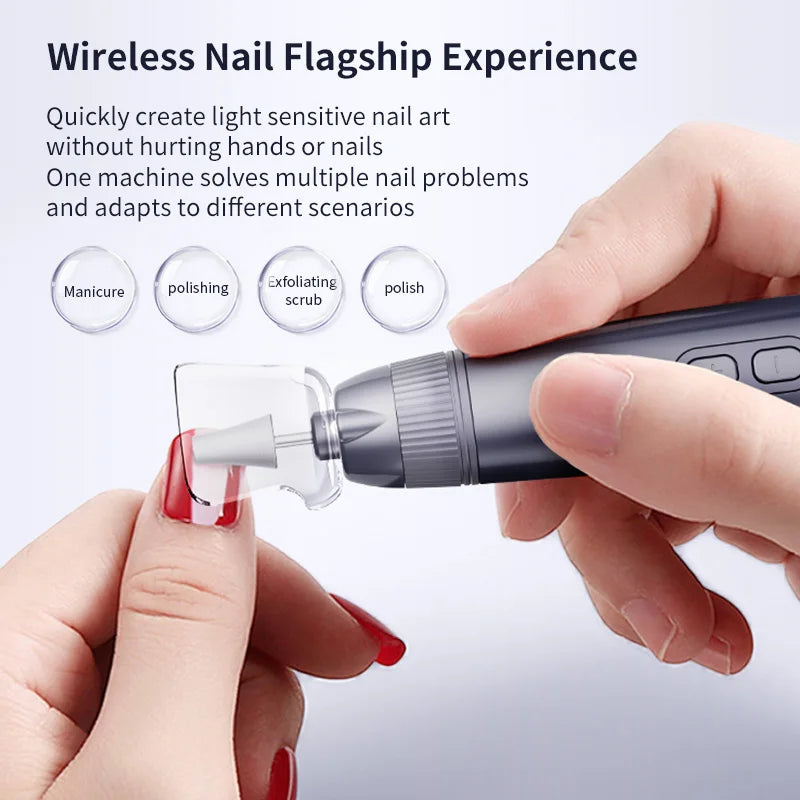 Electric Cordless Nail Drill for Manicure and Pedicure