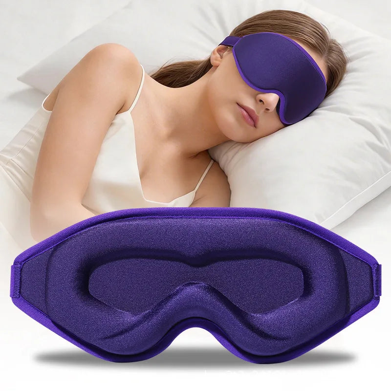 3D Contoured Memory Foam Sleep Mask for Total Light Blocking - 14